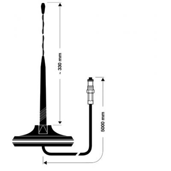 Picture of Hirschmann, MCA 18 91 OG automobilines antena                                                                                                         