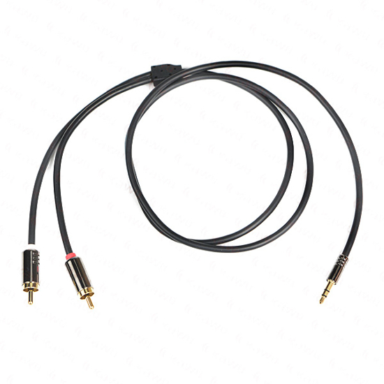 Picture of Aux iejimo adapteris jack 3.5mm  kistukas - 2 RCA kistukas                                                                                            