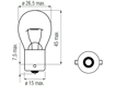 Picture of Bosma lempute BA15s, 24V, 21W                                                                                                                         