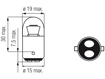 Picture of Bosma lempute BA15d, 10W, 18X37                                                                                                                       