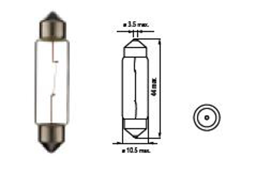 Picture of Bosma lempute SV8.5, 5W, 11X44                                                                                                                        