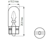 Picture of Bosma lempute T10, 5W, W5W                                                                                                                            