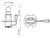 Изображение Bosma lempute H3, 55W itampa: 6 V                                                                                                                     