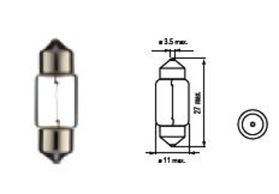 Изображение Bosma lempute SV8.5, 5W 11X30                                                                                                                         