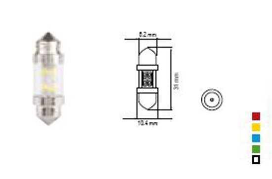 Изображение Bosma lempute SV8.5 10X31, raudona, sviesos diodai                                                                                                    