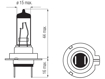 Изображение Bosma lempute H7, PX26d, 55W, baltos                                                                                                                  