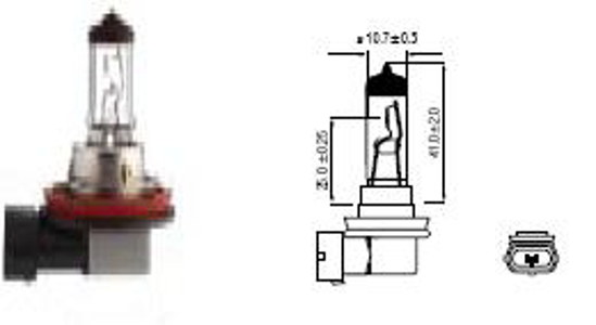 Vaizdas Bosma lemputė H8, 35w                                                                                                                                 