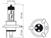 Picture of Bosma lempute H4, 24V, 75/70W                                                                                                                         