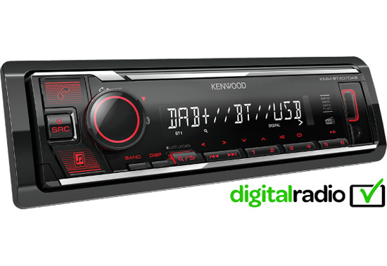 Picture of Kenwood, KMM-BT407DAB USB MP3/WMA automagnetola su AUX iejimu                                                                                         