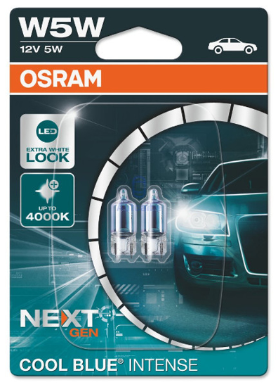 Vaizdas Osram lemputės Cool Blue® Intense NextGeneration,  W5W, 5W, DUO 28                                                                                    