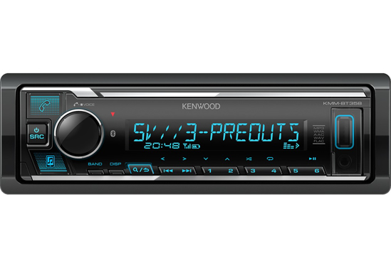 Kenwood, KMM-BT358 bluetooth, USB MP3/WMA automagnetola su AUX iej      