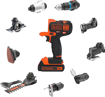 Vaizdas Black & Decker MT218KB suktukas + Black & Decker GWC1820PC pustuva                                                                                    