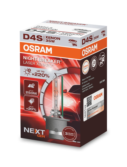 OSRAM XENARC NIGHT Breaker Laser, D4S, +220% XENON 1vnt.66440XNN  