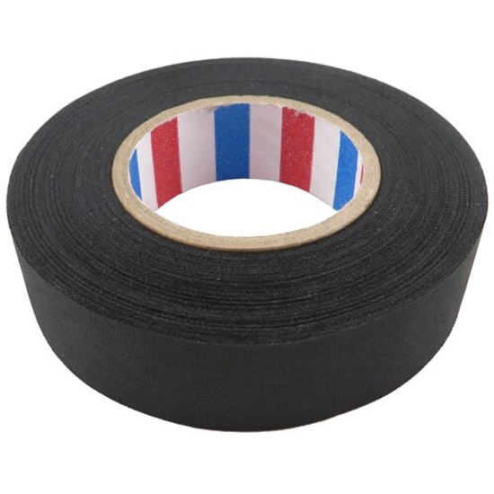 Izoliacine juosta medziagine19mm/25m, juoda, lygi, plesoma    